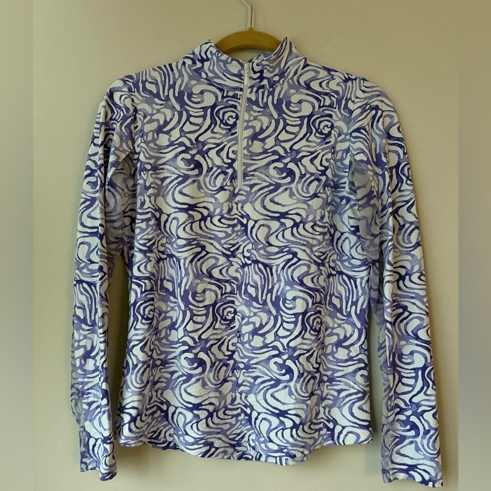 IBKUL Long Sleeve Golf Mock Neck Pullover - Size S - Picture 3 of 6
